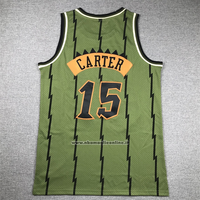Maglia Toronto Raptors Vince Carter #15 Mitchell & Ness 1998-99 Verde
